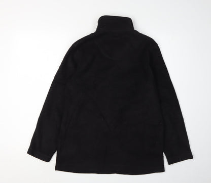 nx Women's Black Fleece Jacket S Casual Zip Pockets
