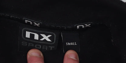 nx Women's Black Fleece Jacket S Casual Zip Pockets