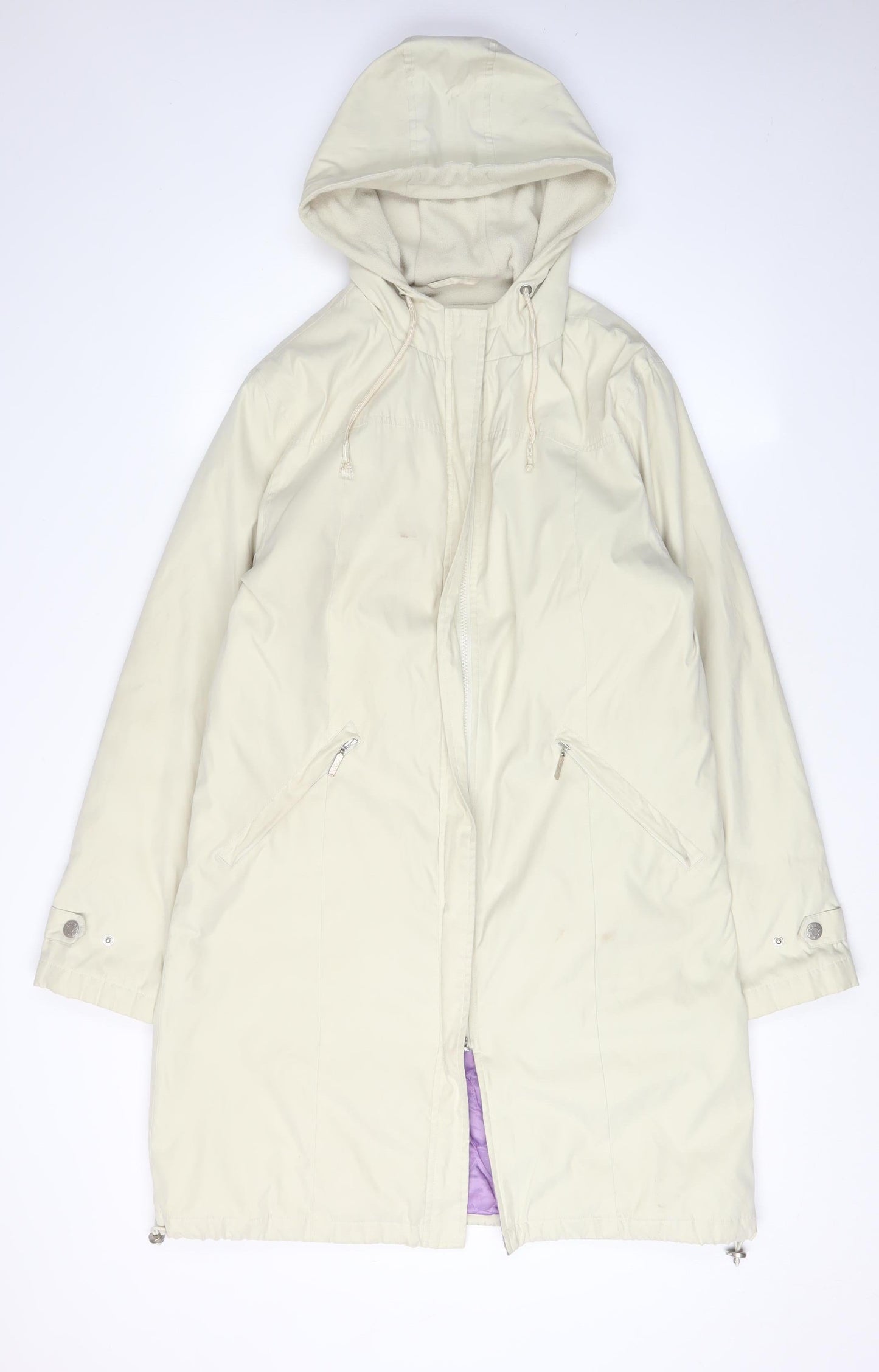 Womens UK Size M Marks and Spencer Beige Parka Coat