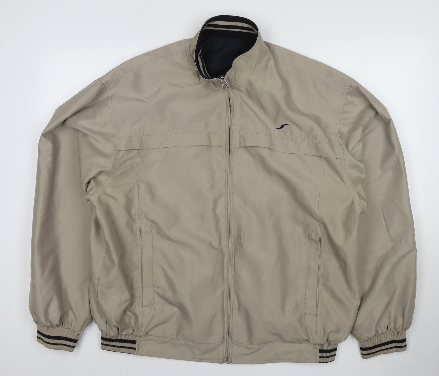 Mens UK Size M Speedtrap Beige Bomber Jacket