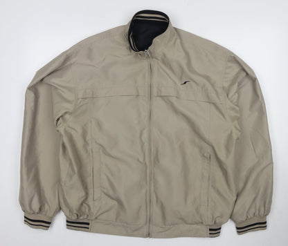 Mens UK Size M Speedtrap Beige Bomber Jacket