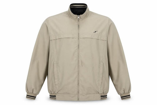 Mens UK Size M Speedtrap Beige Bomber Jacket