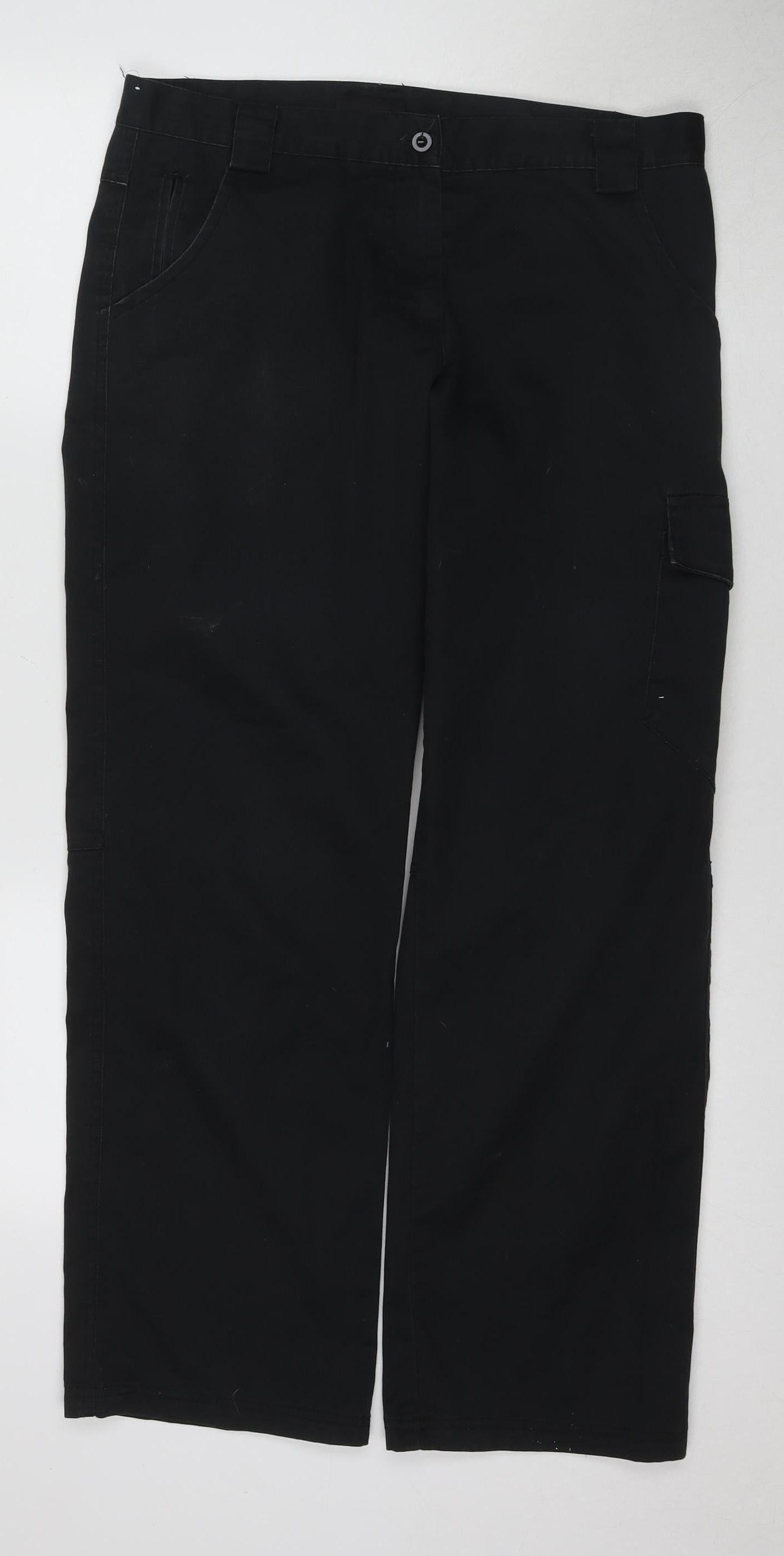 Dickies Men's Black Cargo Trousers Size 12