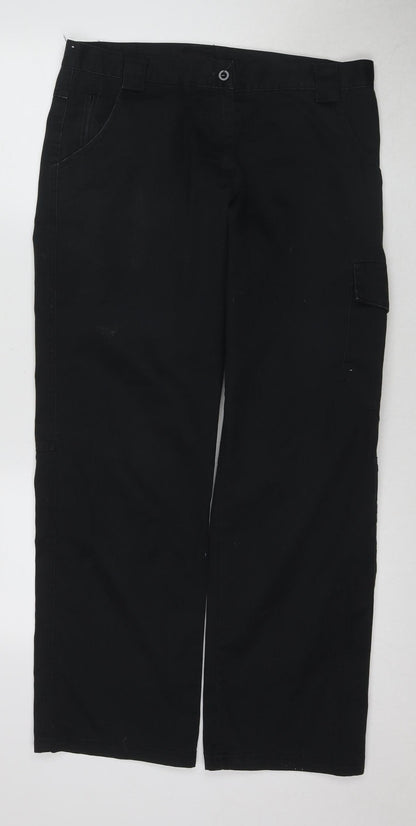 Dickies Men's Black Cargo Trousers Size 12