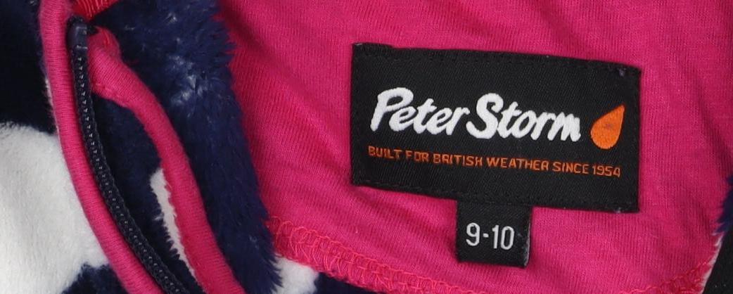 Peter Storm Girls Multicoloured Full Zip Polka Dot Hoodie 9-10 Years