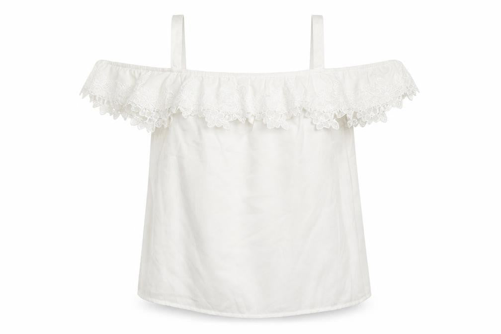 Womens UK Size 10 Oasis White Camisole Blouse
