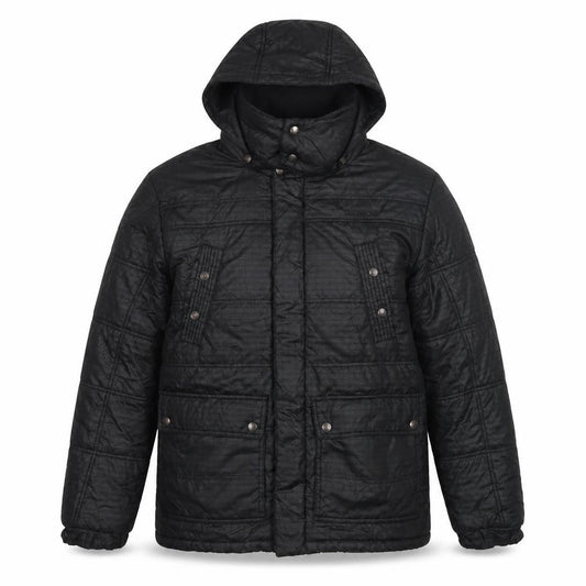 Allen Solly Women's Black Hooded Puffer Jacket XL
