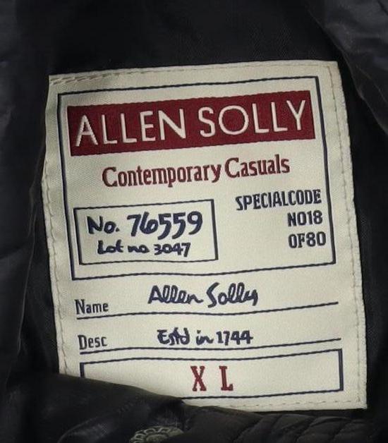 Allen Solly Women's Black Hooded Puffer Jacket XL