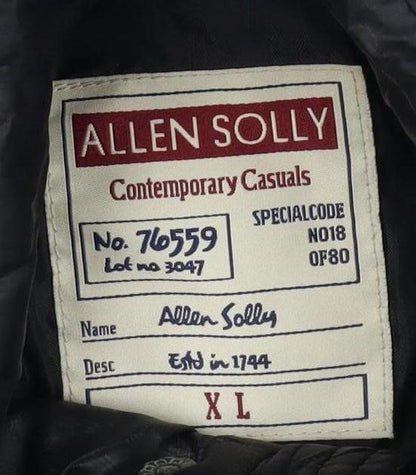 Allen Solly Women's Black Hooded Puffer Jacket XL