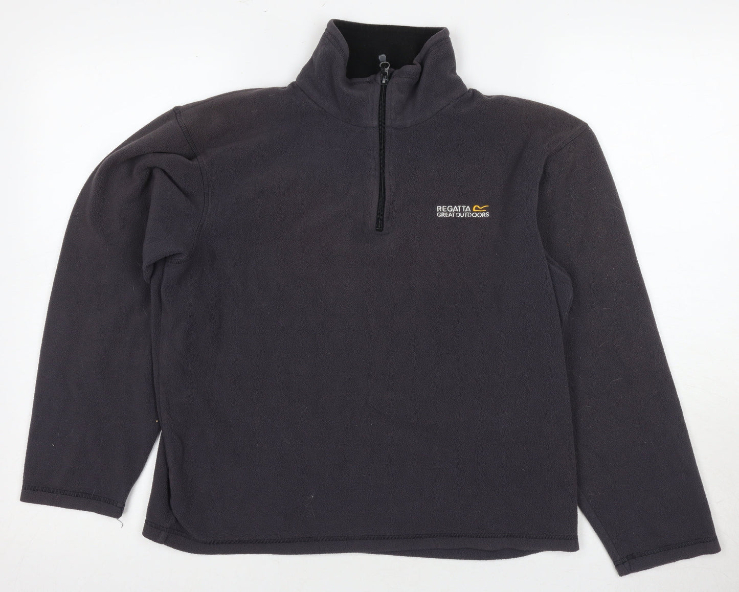 Mens UK Size S Regatta Black 1/4 Zip Sweatshirt