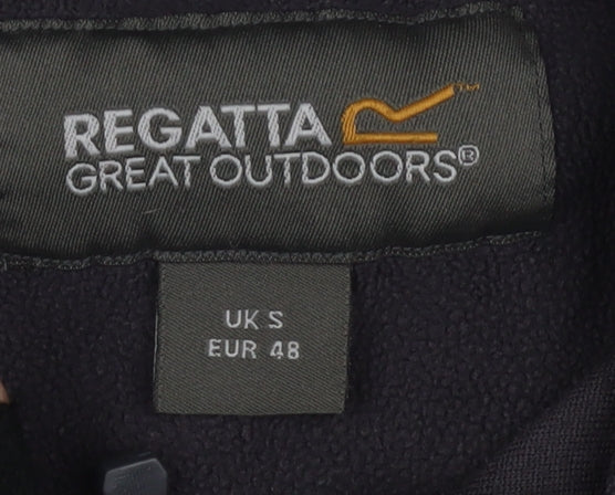 Mens UK Size S Regatta Black 1/4 Zip Sweatshirt
