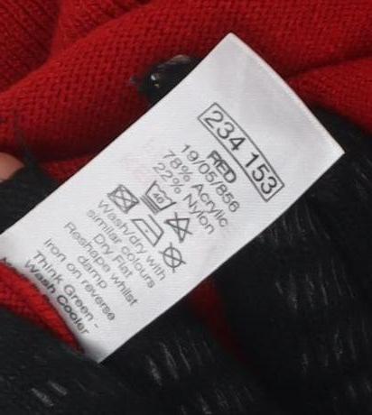Womens UK Size 8 Marks and Spencer Red Tunic Jumper