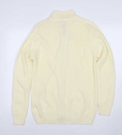 Cotton Traders Men's Ivory M Full Zip Jumper
