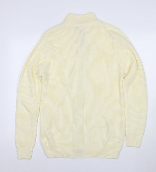 Cotton Traders Men's Ivory M Full Zip Jumper