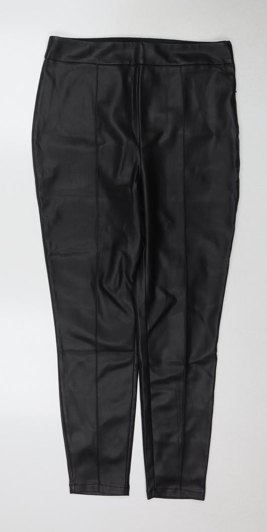 Womens UK Size 14 ASOS Regular Fit Jegging Black Trousers
