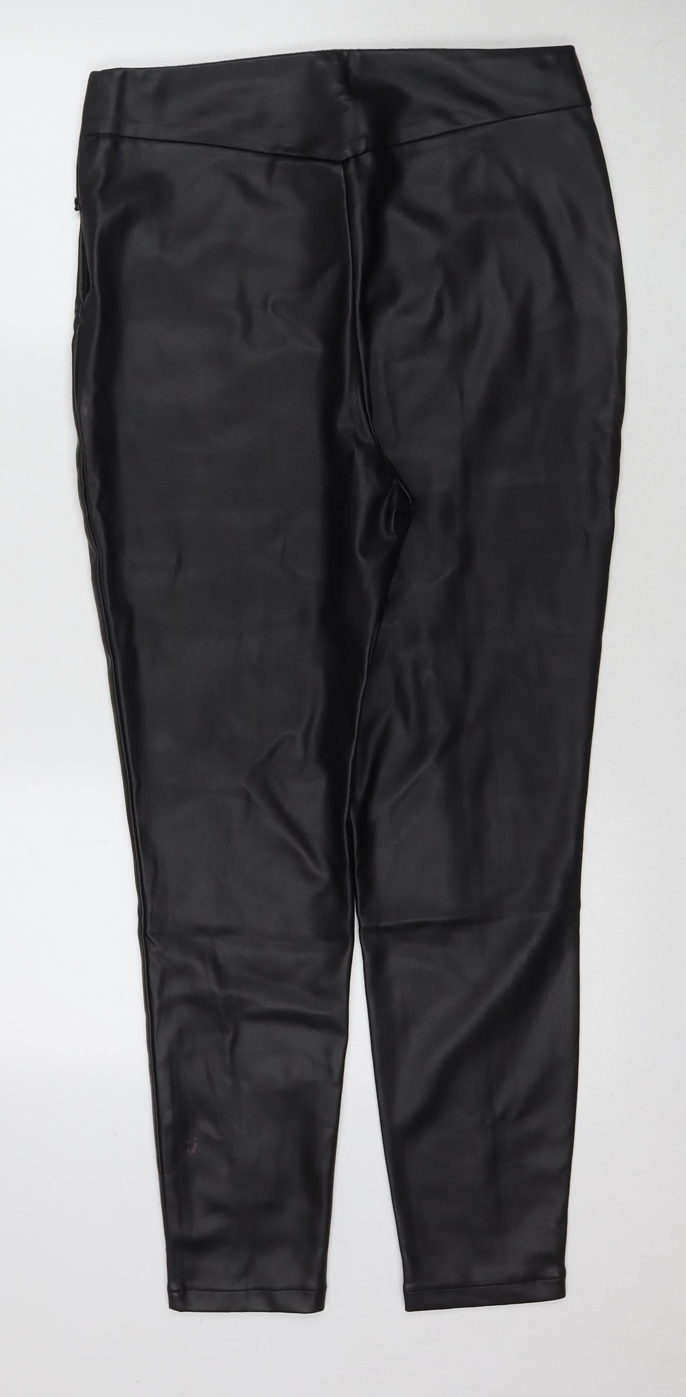 Womens UK Size 14 ASOS Regular Fit Jegging Black Trousers
