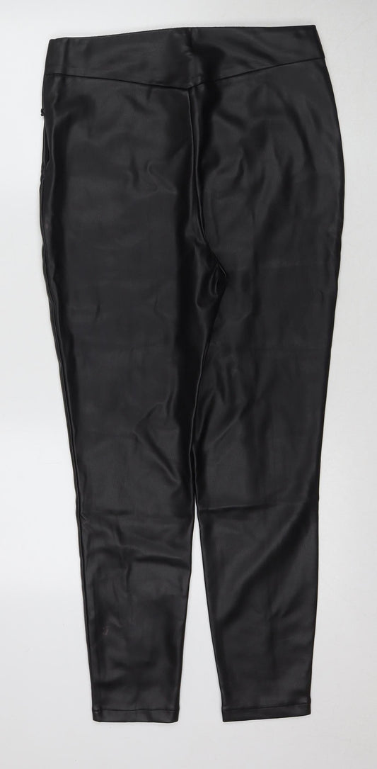 Womens UK Size 14 ASOS Regular Fit Jegging Black Trousers