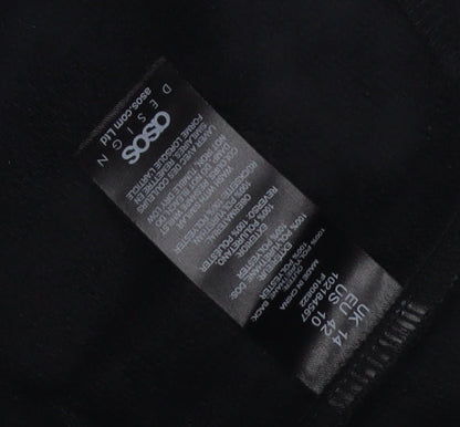 Womens UK Size 14 ASOS Regular Fit Jegging Black Trousers