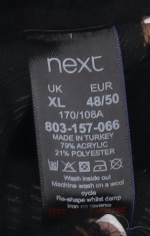 Next Men's Black XL High Neck Jumper