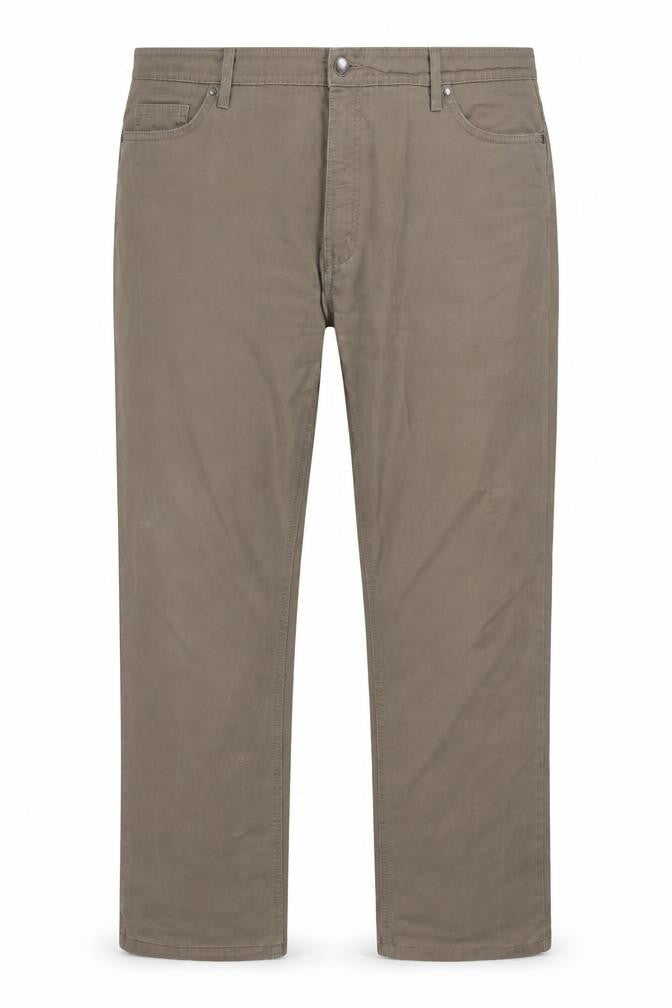Mens UK Size 42W Marks and Spencer Regular Fit Chino Brown Trousers