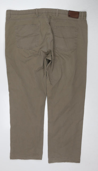 Marks and Spencer Men's Brown Chino Trousers Size 42W