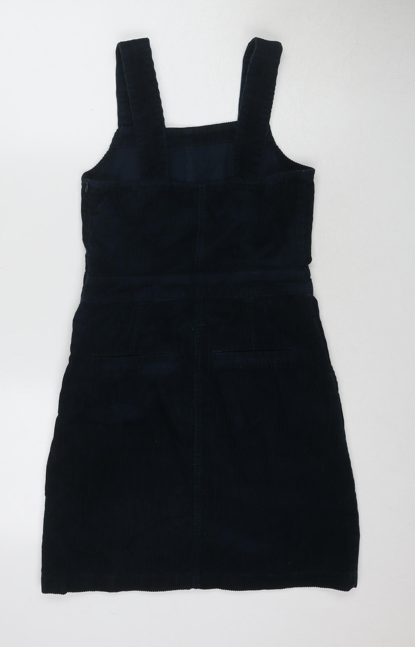 Dorothy Perkins Women's Blue Corduroy Pinafore Dress, Size 6