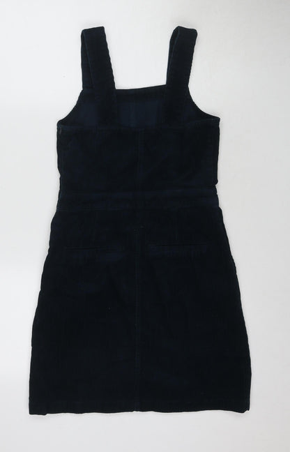 Dorothy Perkins Women's Blue Corduroy Pinafore Dress, Size 6