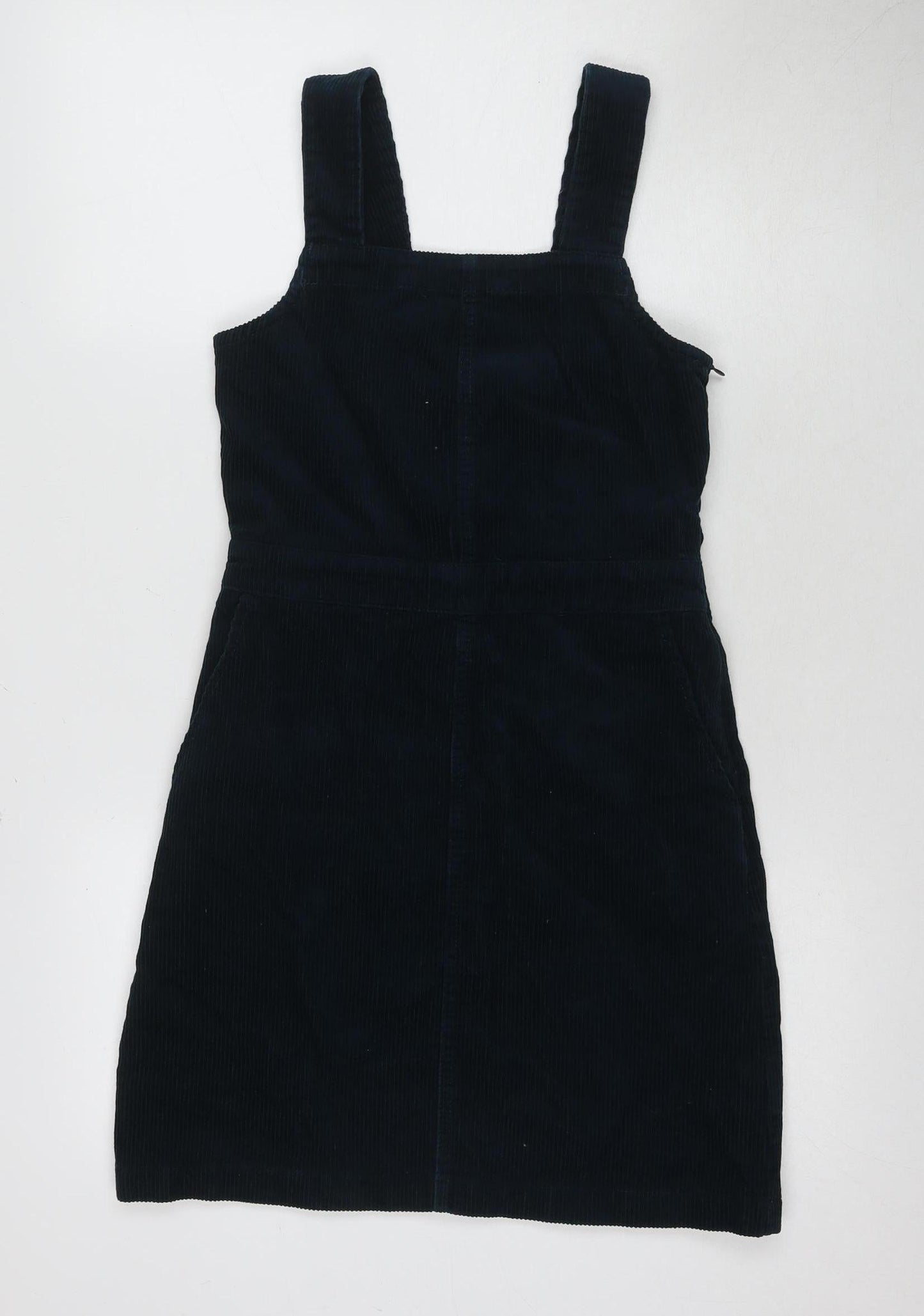 Dorothy Perkins Women's Blue Corduroy Pinafore Dress, Size 6