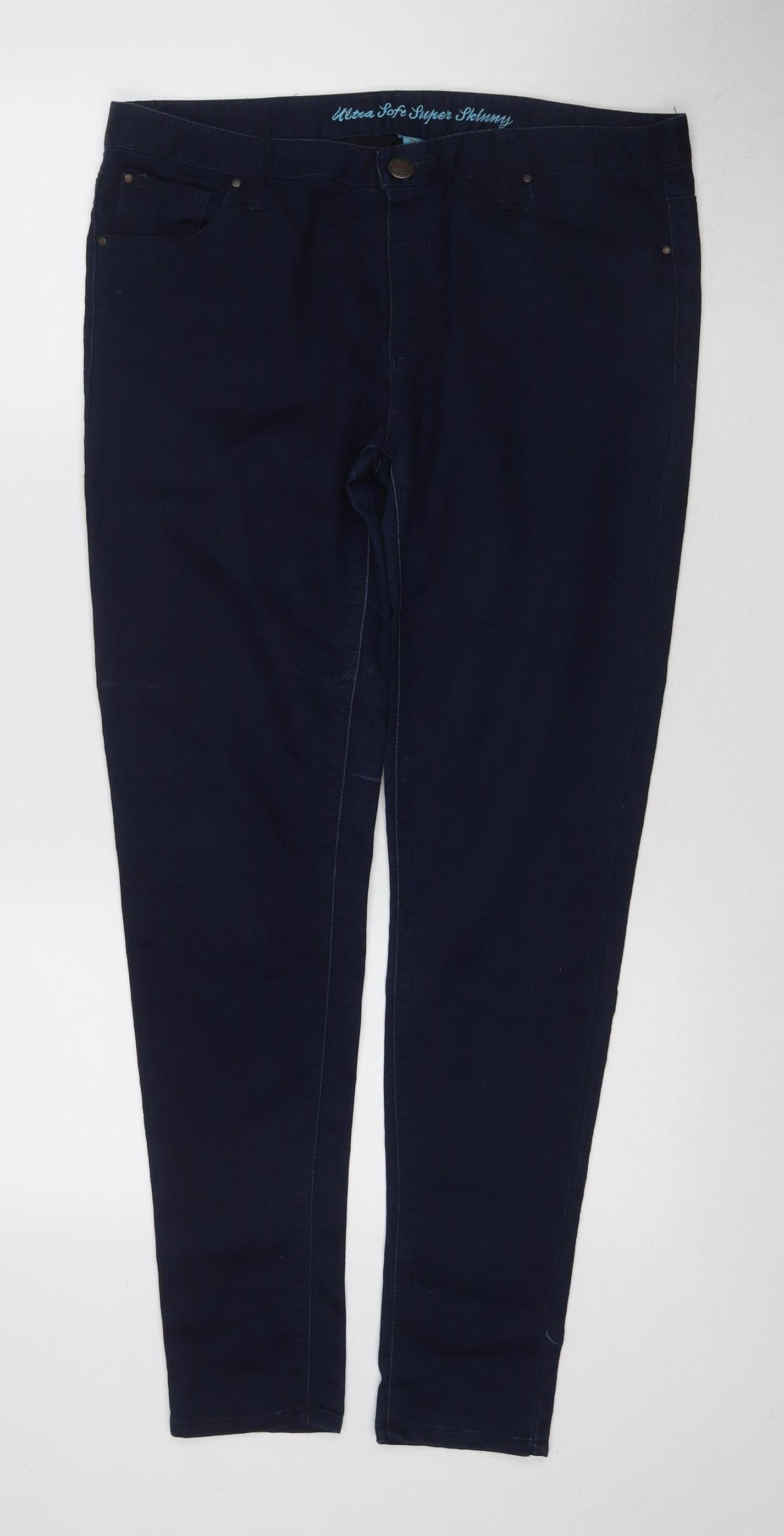 Denim Co. Women's Black Skinny Jeans Size 14