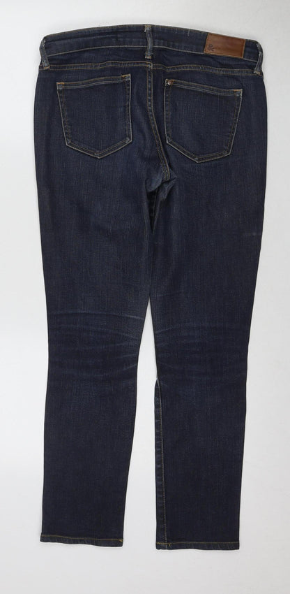 Womens UK Size 1 SQIN Slim Fit Slim Blue Jeans