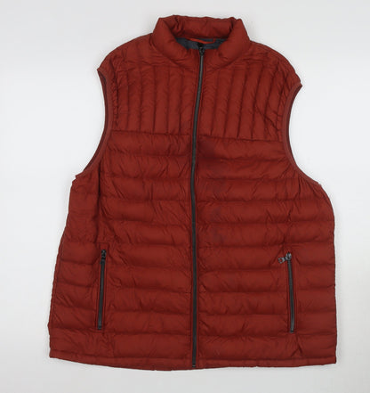 Mens UK Size XL Marks and Spencer Red Puffer Jacket