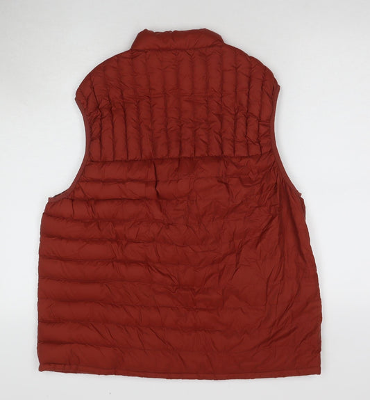 Mens UK Size XL Marks and Spencer Red Puffer Jacket