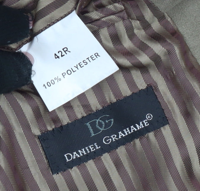 Mens UK Size 42 Daniel Grahame Regular Brown Suit Jacket