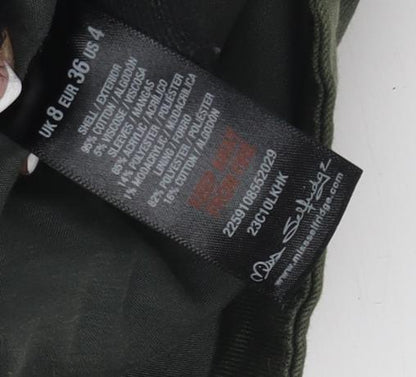 Womens UK Size 8 Miss Selfridge Green Basic Jacket