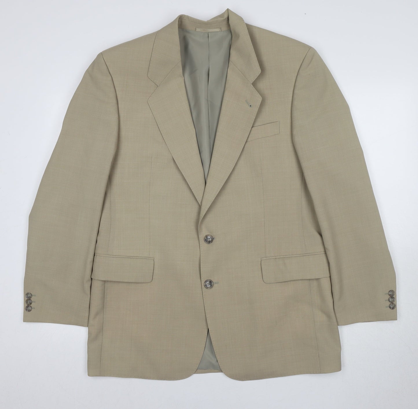 Vaughan Davies Men's Beige Blazer Size 40R Regular Fit
