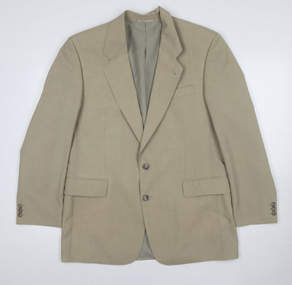Vaughan Davies Men's Beige Blazer Size 40R Regular Fit
