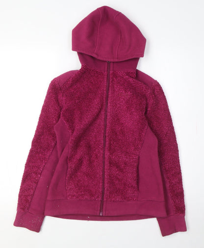 Teens UK Size 12 Jack Wolfskin Purple Full Zip Hoodie