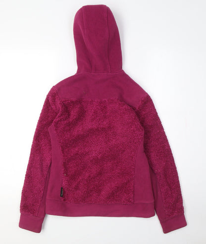 Teens UK Size 12 Jack Wolfskin Purple Full Zip Hoodie