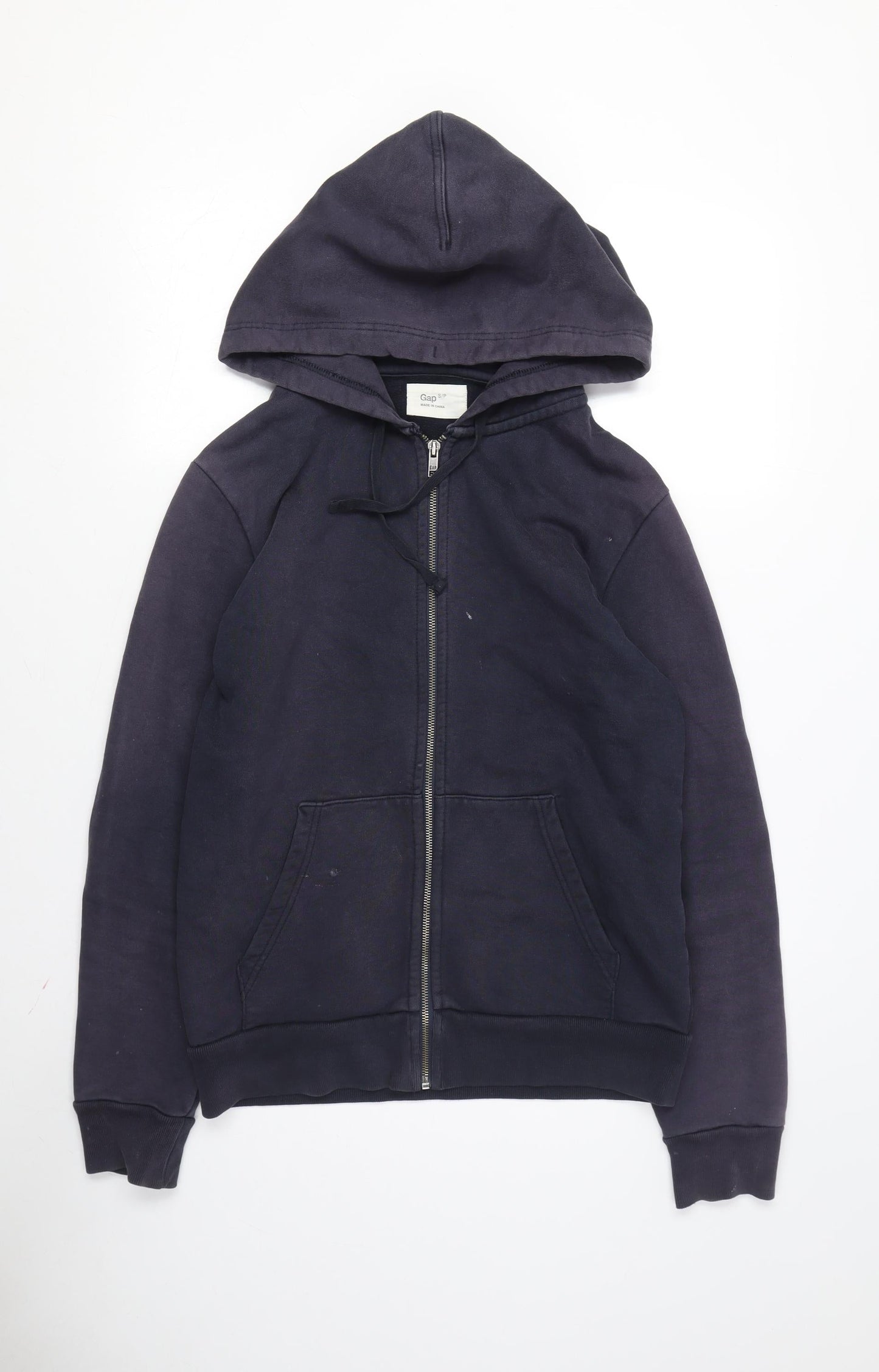 Mens UK Size S Gap Black Full Zip Hoodie