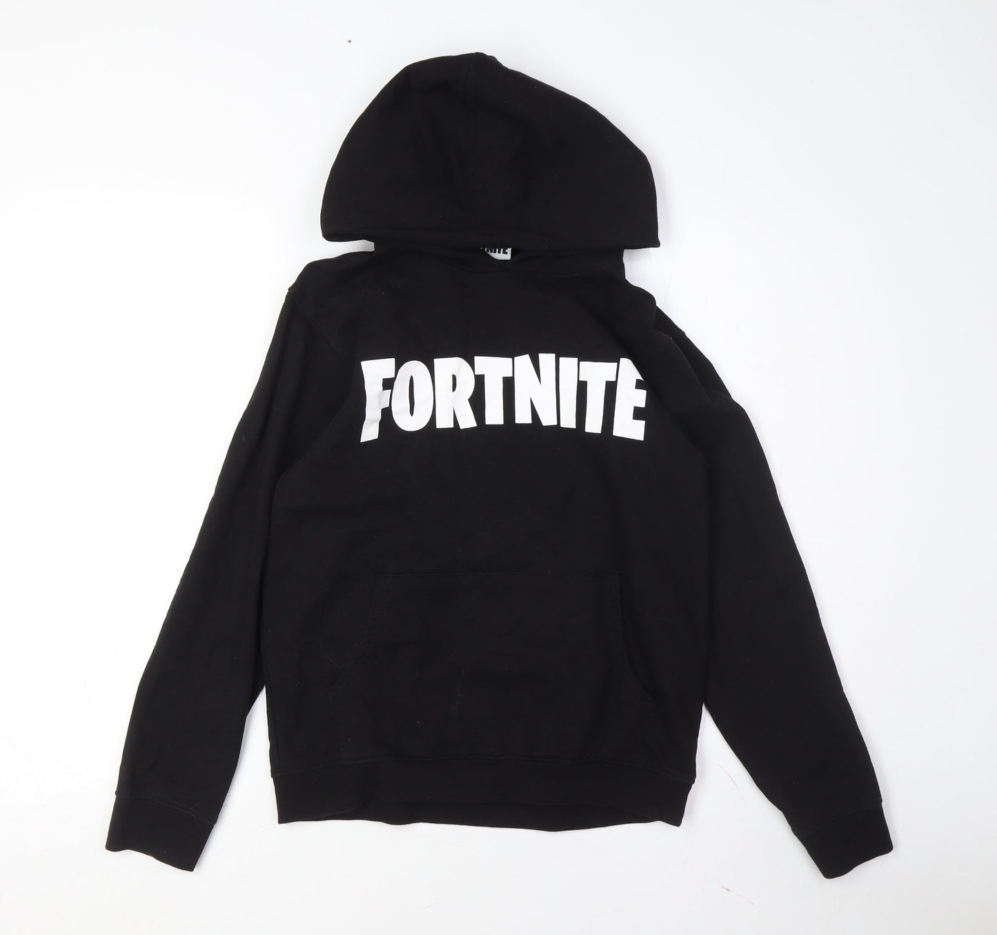 Fortnite Boys Black XS Hoodie Pullover with Logo