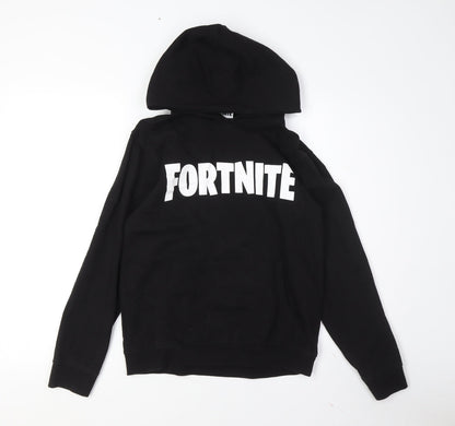 Fortnite Boys Black XS Hoodie Pullover with Logo