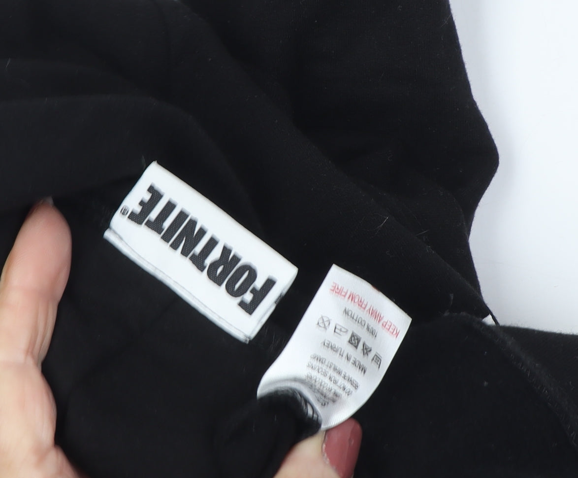 Fortnite Boys Black XS Hoodie Pullover with Logo