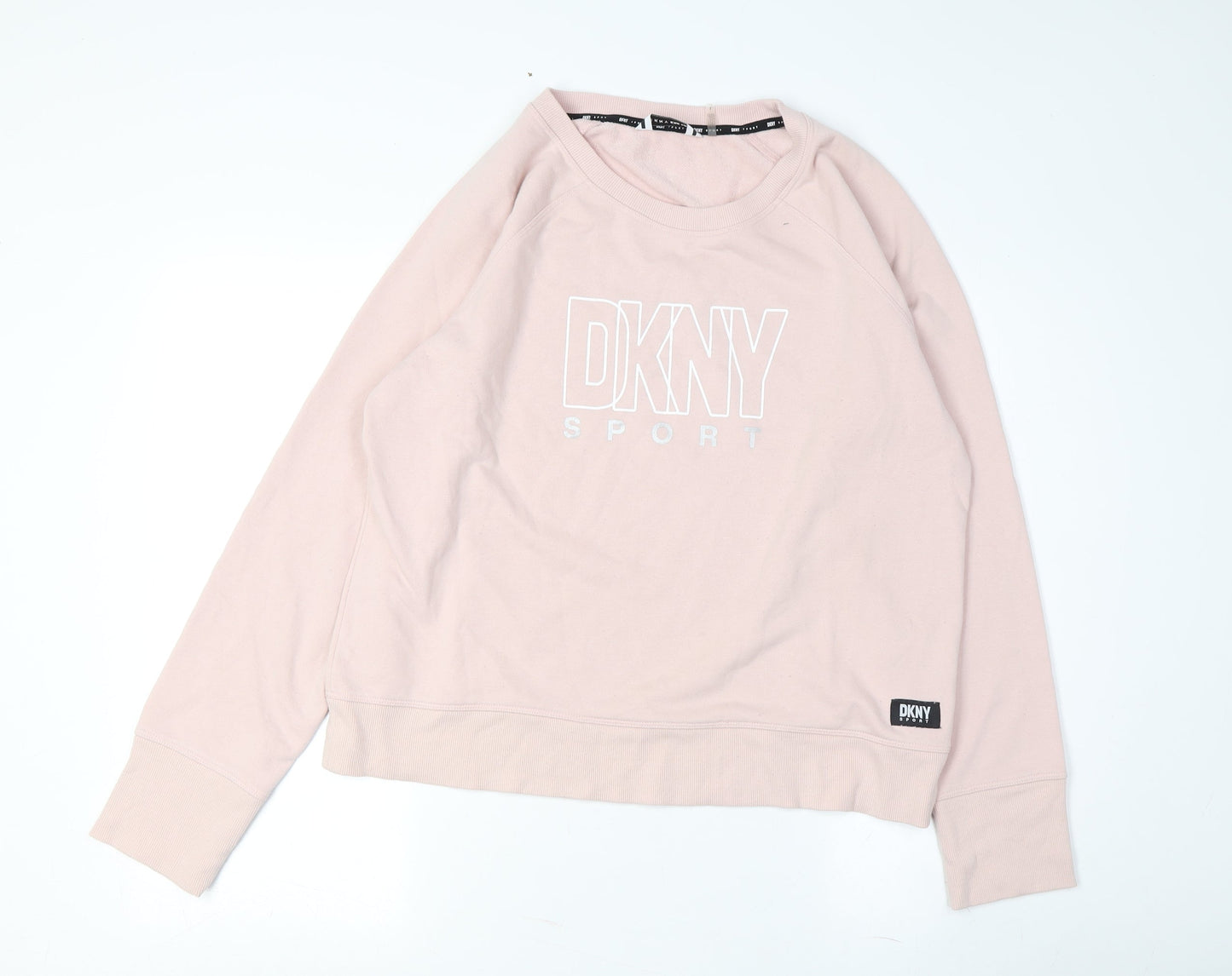 DKNY Women's Pink Pullover Sweatshirt, Size L