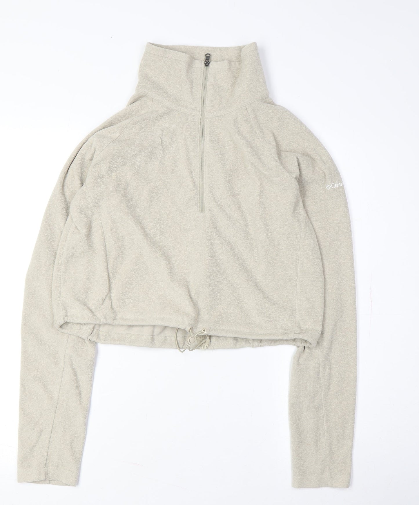 Columbia Women's Beige Fleece 1/2 Zip Sweatshirt M