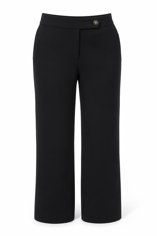 Womens UK Size 6 Calvin Klein Classic Fit Dress Pants Black Trousers
