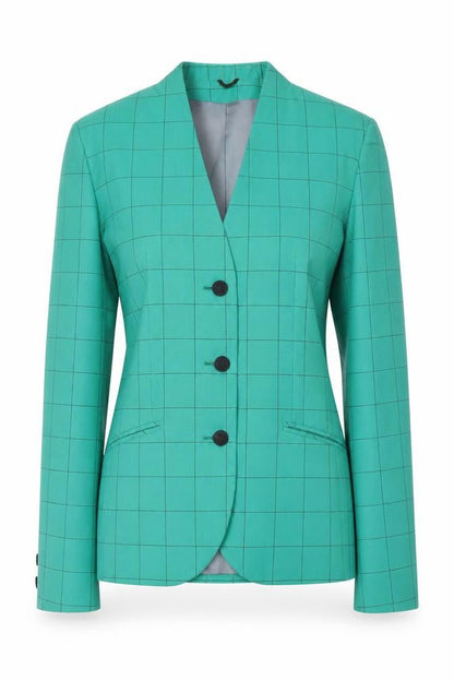 Austin Reed Women's Green Check Blazer, Size 10, Elegant Design