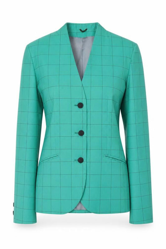 Austin Reed Women's Green Check Blazer, Size 10, Elegant Design