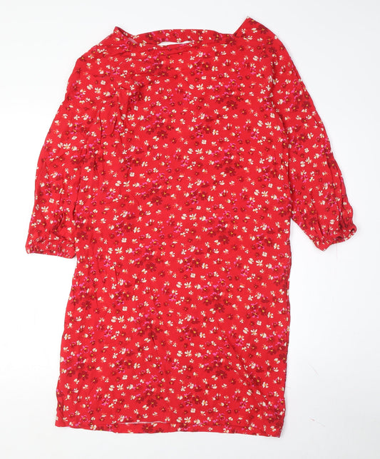 Gap Women's Red Floral Shift Dress XS