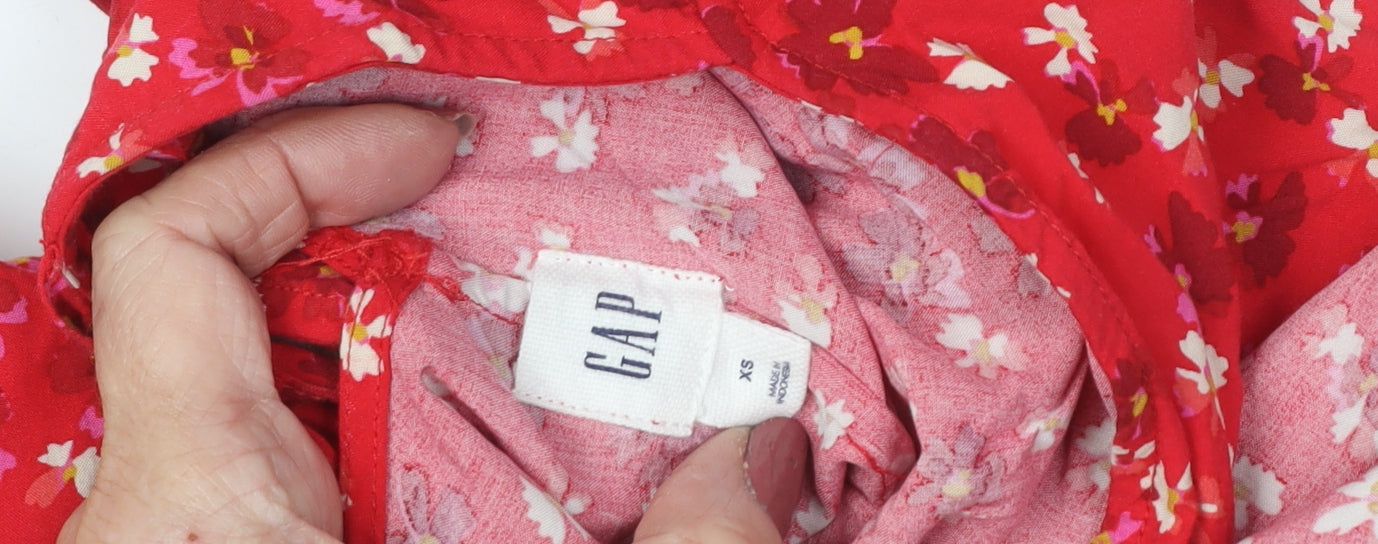 Gap Women's Red Floral Shift Dress XS