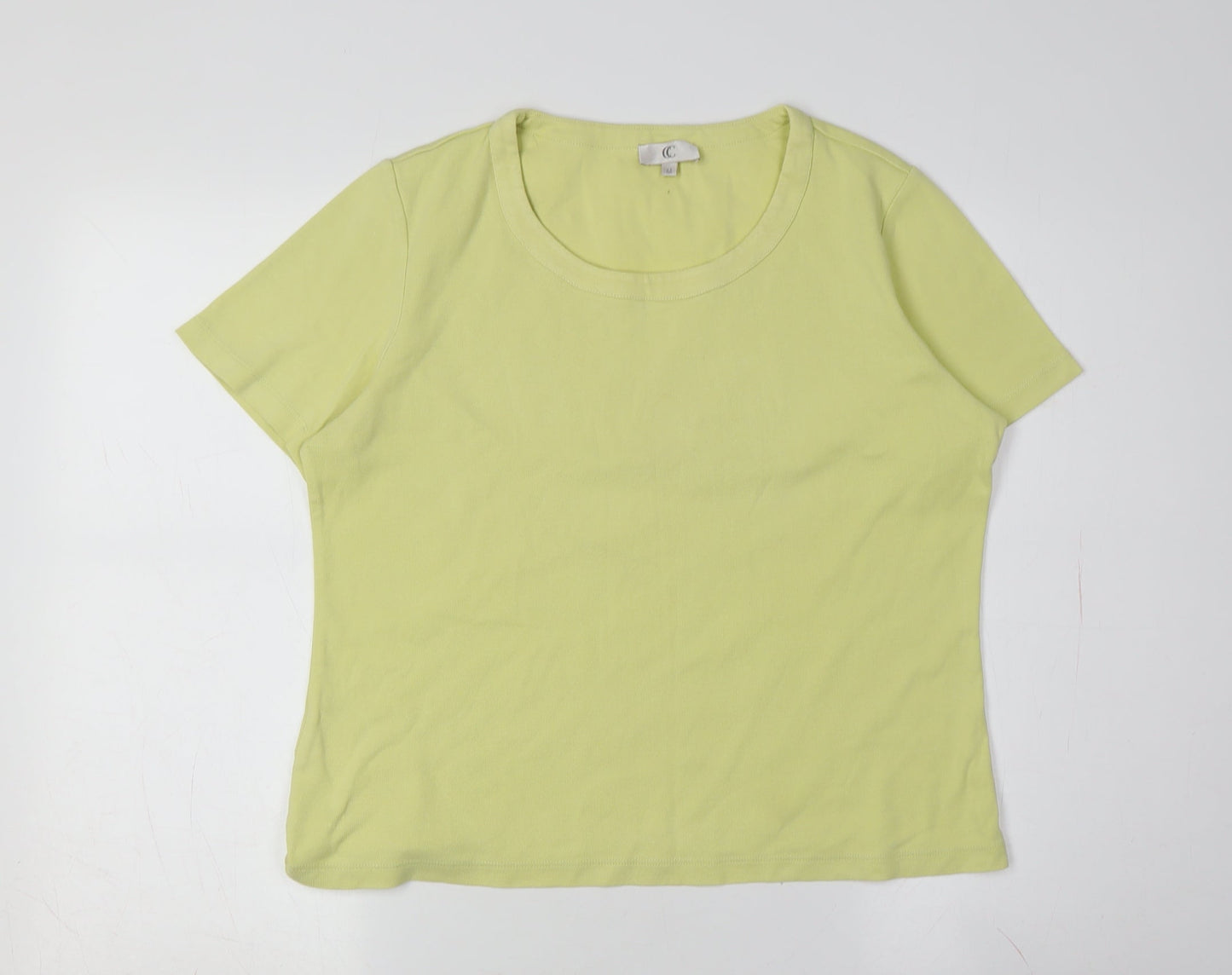 Womens UK Size M CC Yellow  T-Shirt